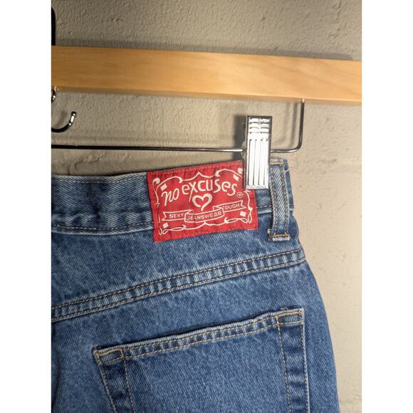 No Excuses Juniors Cut Off Denim Shorts Raw Hem Shortie Shorts Size 9/10 Y2K - Picture 4 of 5